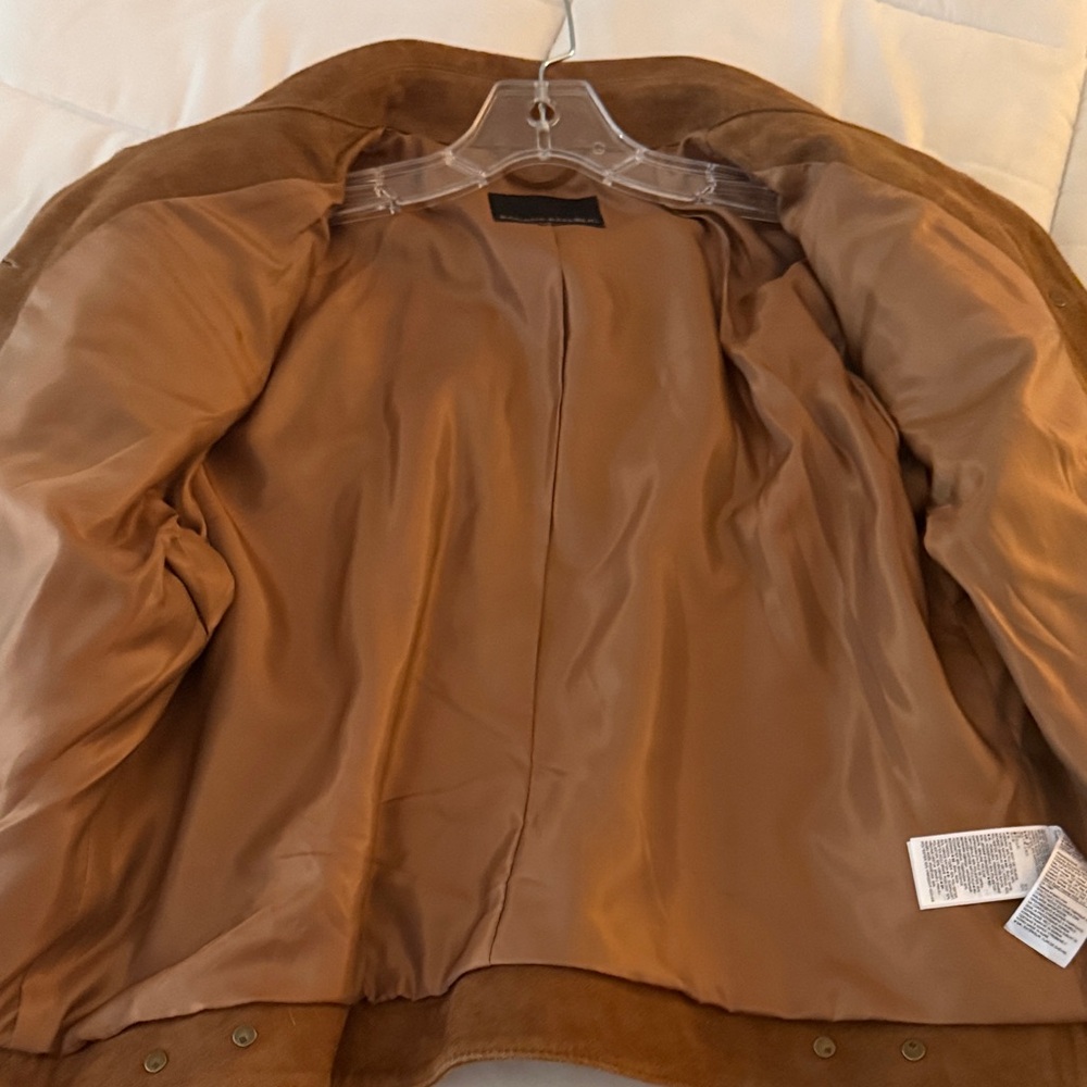 Banana Republic Tan Suede Trucker Jacket - Picture 9 of 10